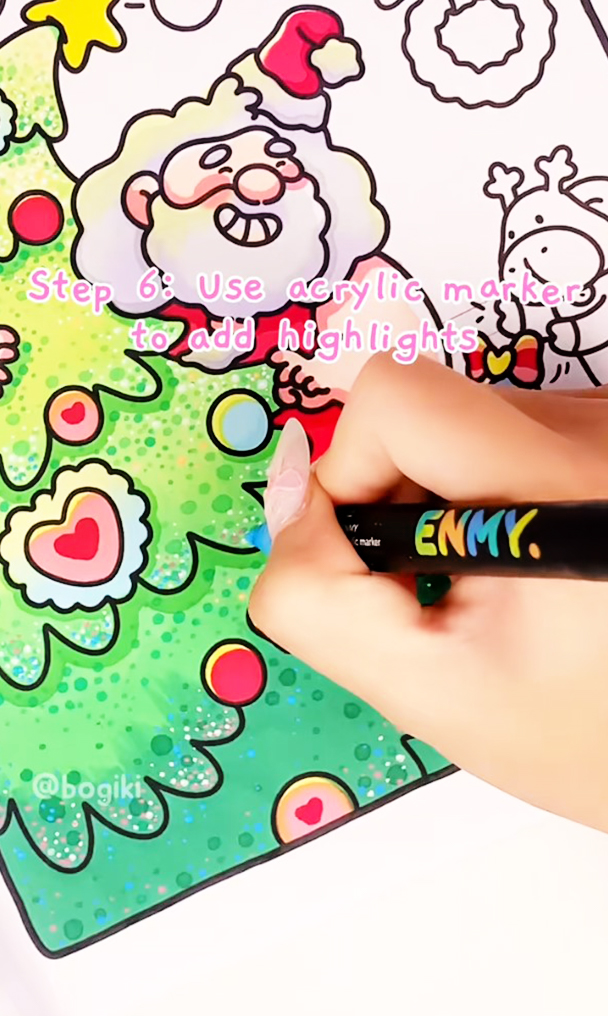 how to draw christmas tree